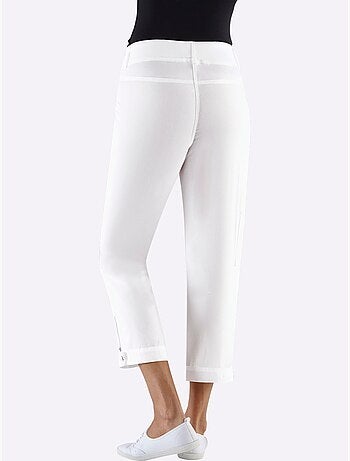 Pantalon décontracté à ceinture élastique avec poches pratiques - Taille courte - Witt