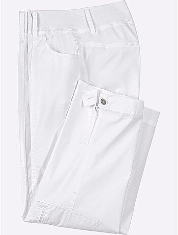 Pantalon décontracté à ceinture élastique avec poches pratiques - Taille courte - Witt