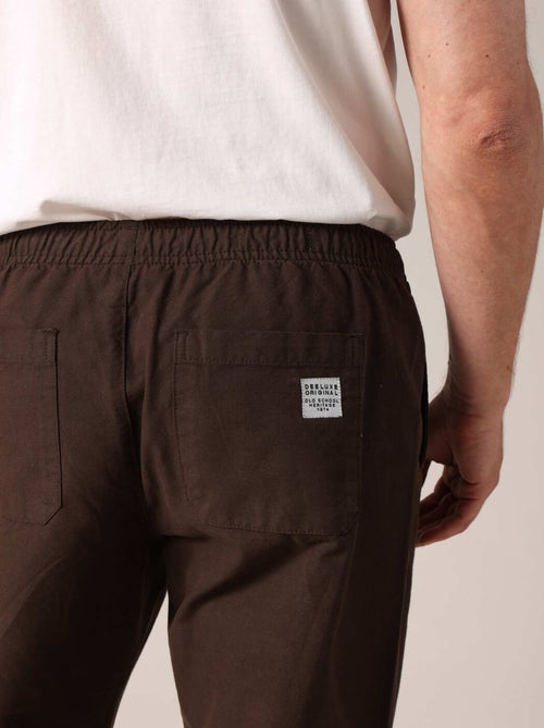 Pantalon décontracté avec taille élastiquée 'Deeluxe' - Kiabi
