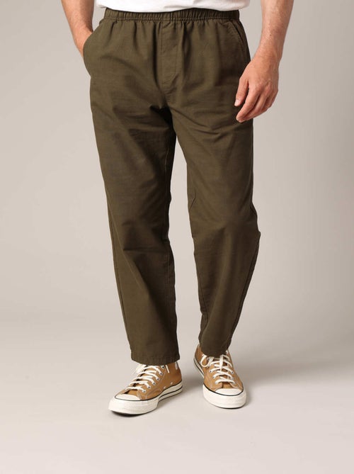 Pantalon décontracté avec taille élastiquée 'Deeluxe' - Kiabi