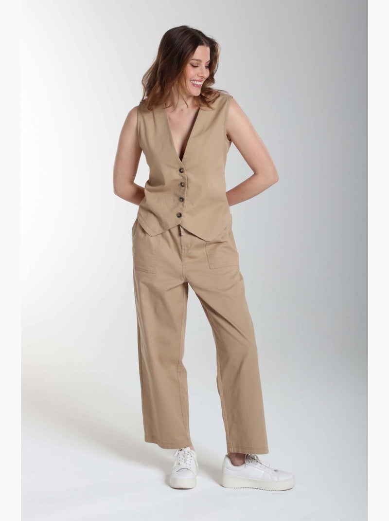 Pantalon Decontracte Demona | Gerard Pasquier Beige - Kiabi