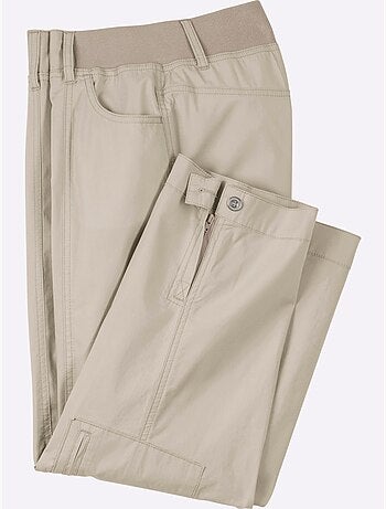 Pantalon décontracté à ceinture élastique avec poches pratiques - taille courte - witt