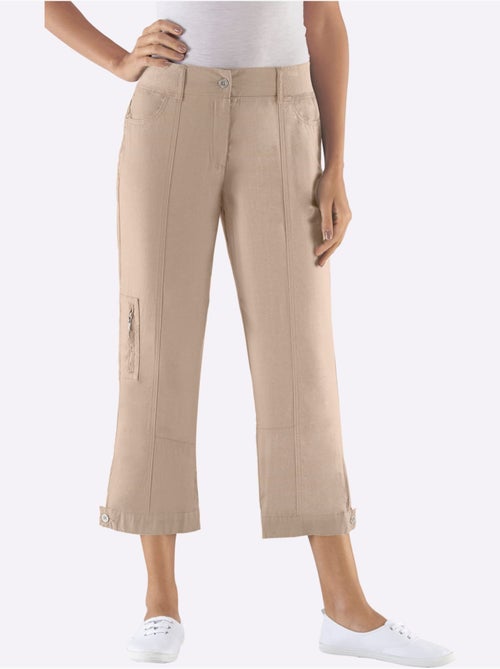 Pantalon décontracté en qualité extensible avec poches pratiques - taille courte - witt - Kiabi Pantalon décontracté en qualité extensible avec poches pratiques - taille courte - witt - Kiabi