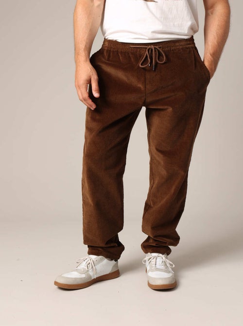 Pantalon décontracté en velours côtelé 'Deeluxe' - Kiabi