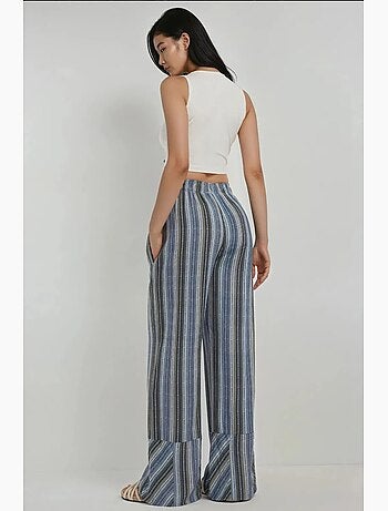 Pantalon décontracté imprimé à jambes larges hiccup
