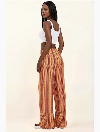Pantalon décontracté imprimé à jambes larges hiccup
