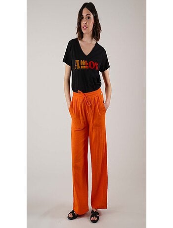 Pantalon décontracté long 'Deeluxe'