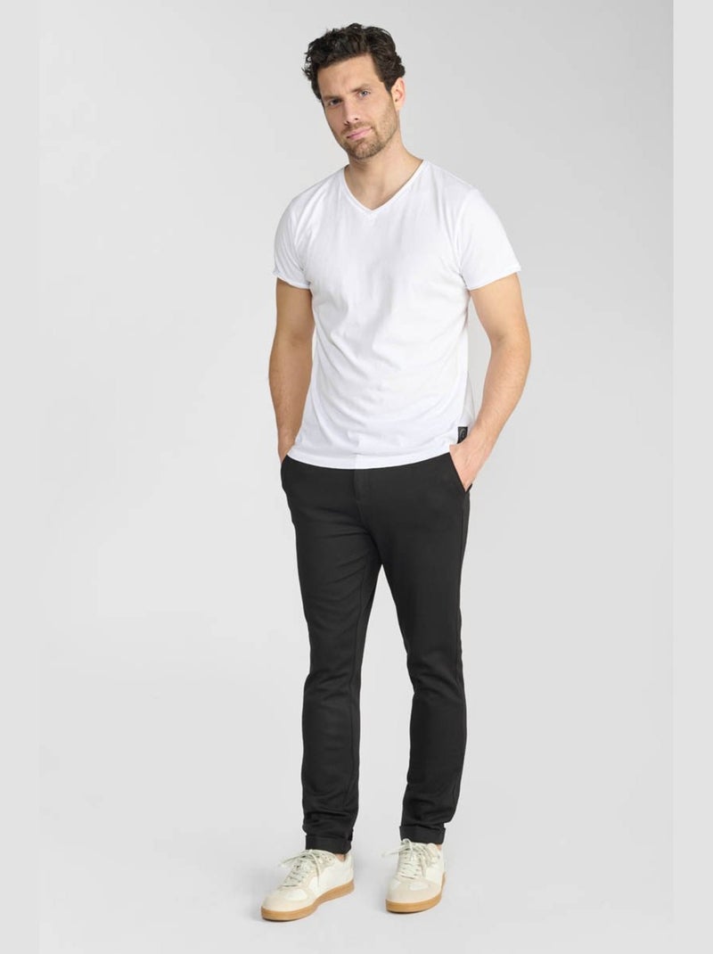 Pantalon DEDAL carotte 'Le Temps Des Cerises' Noir - Kiabi