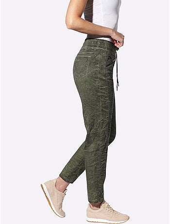 Pantalon Slim Effet Délavé - Taille Standard - Helline
