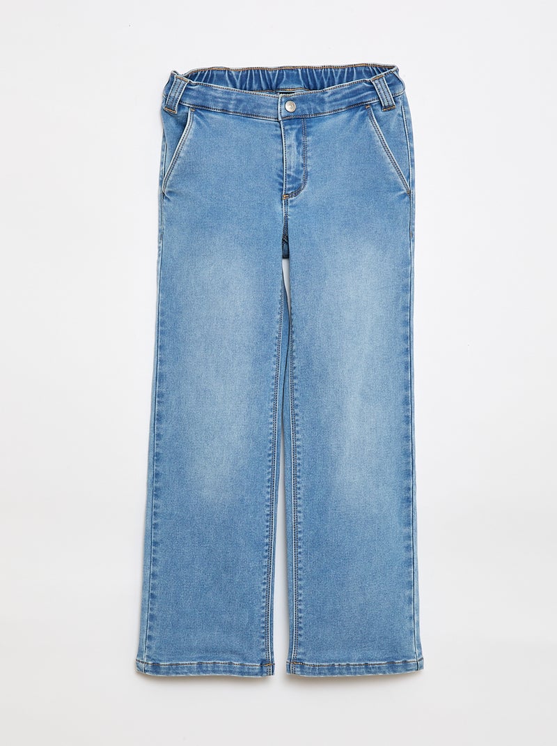 Pantalon denim - collection facile à enfiler Bleu - Kiabi