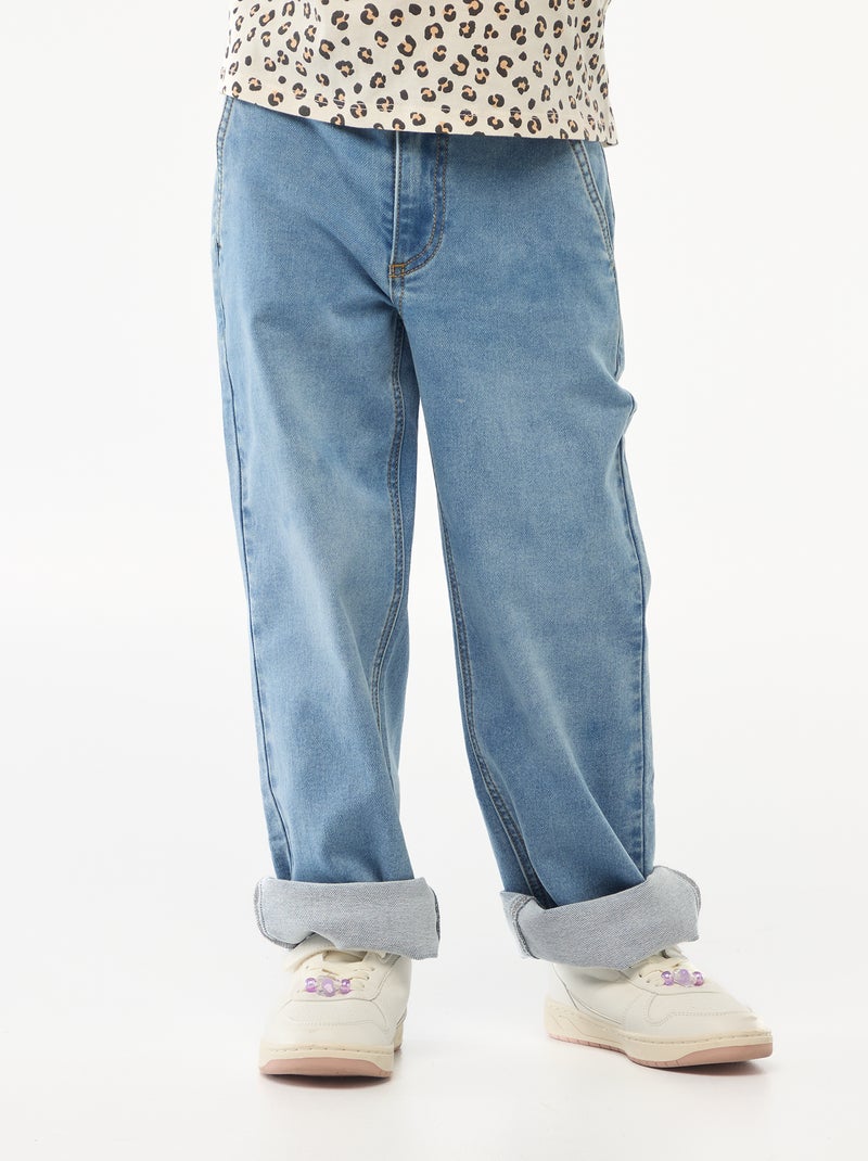 Pantalon denim - collection facile à enfiler Bleu - Kiabi