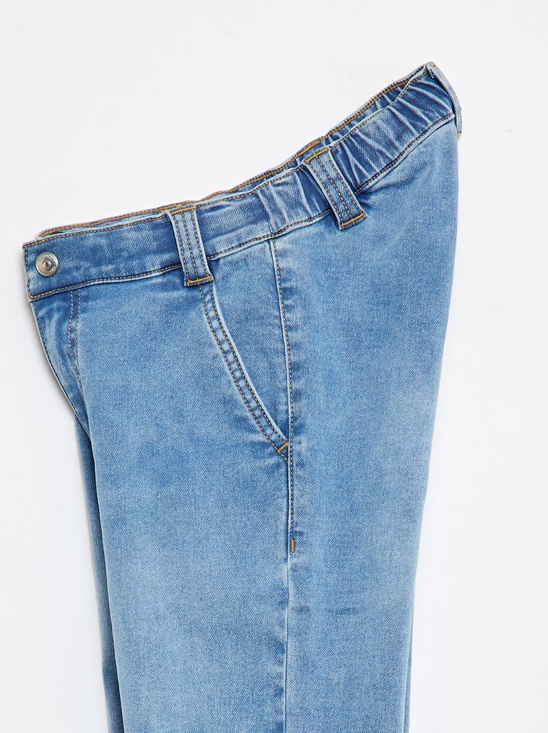 Pantalon denim - collection facile à enfiler Bleu - Kiabi
