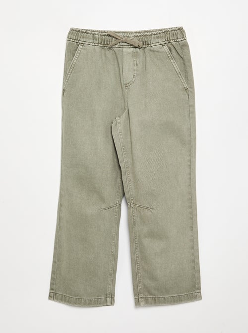 Pantalon denim - coupe confortable - Kiabi