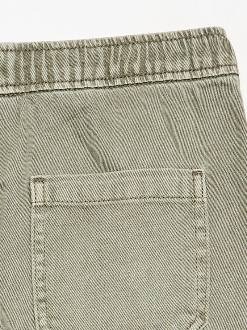 Pantalon denim - coupe confortable Vert - Kiabi