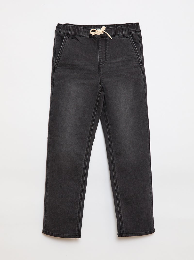 Pantalon denim -  Facile à enfiler Gris - Kiabi