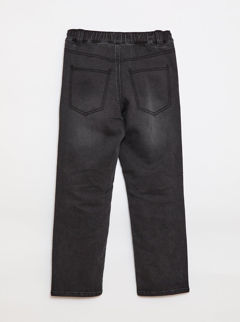 Pantalon denim -  Facile à enfiler Gris - Kiabi