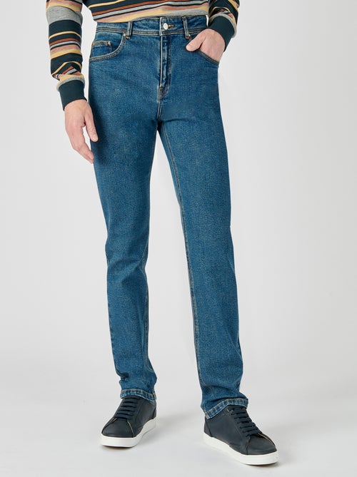 Pantalon denim 5 poches coupe droite - Damart - Kiabi