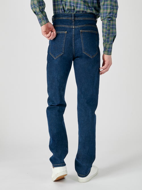 Pantalon denim 5 poches coupe droite - Damart - Kiabi