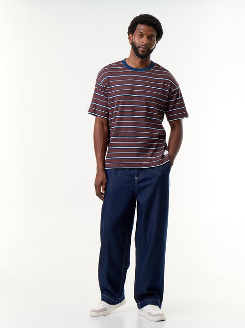 Pantalon denim à la taille élastiquée - Kiabi Pantalon denim à la taille élastiquée - Kiabi