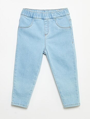 Pantalon denim avec revers à la base