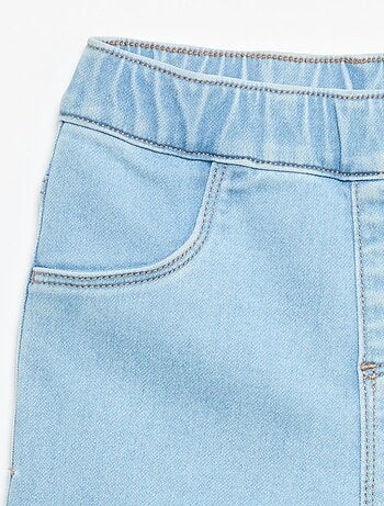 Pantalon denim avec revers à la base