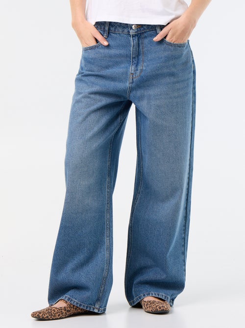 Pantalon denim baggy - Kiabi Pantalon denim baggy - Kiabi