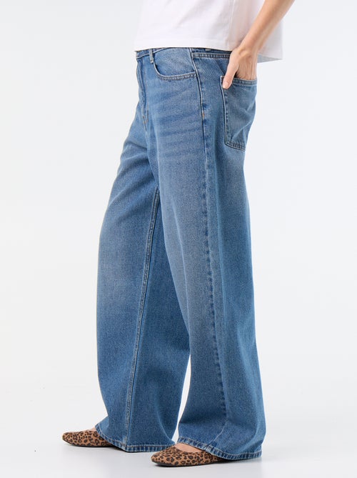 Pantalon denim baggy - Kiabi Pantalon denim baggy - Kiabi