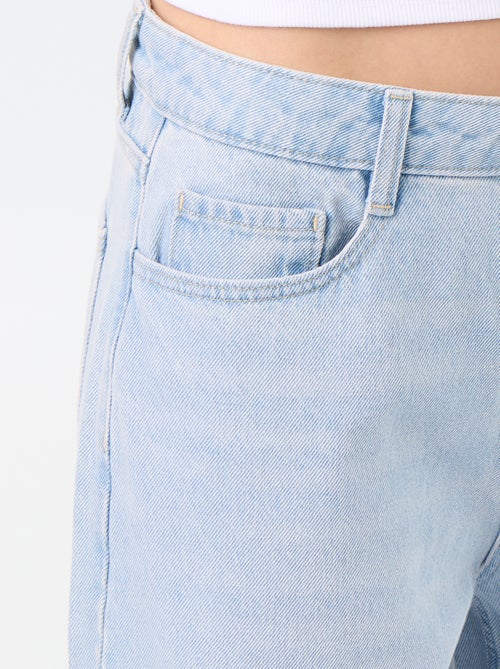 Pantalon denim baggy - Kiabi