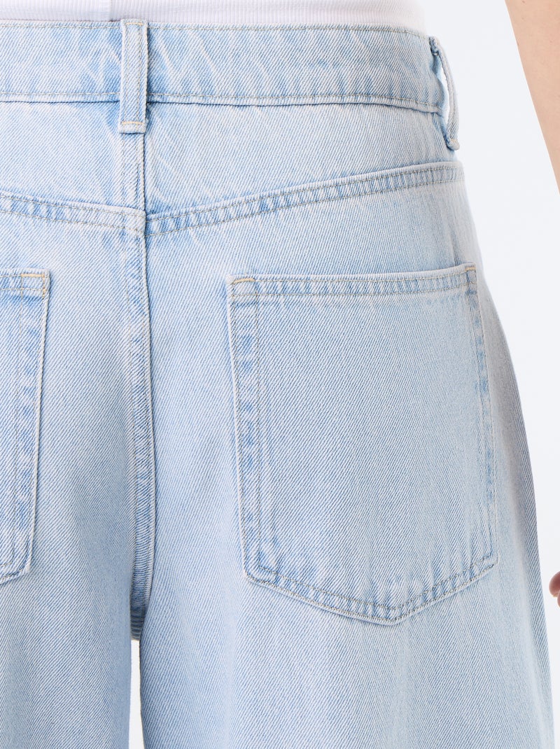 Pantalon denim baggy Bleu - Kiabi