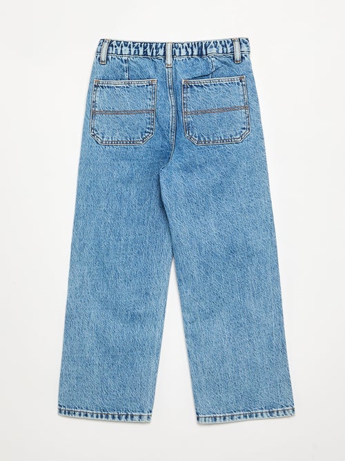 Pantalon denim baggy - Kiabi