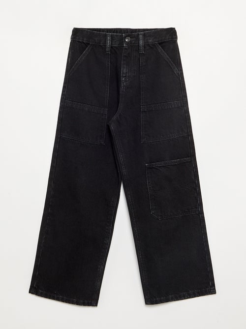 Pantalon denim baggy - Kiabi Pantalon denim baggy - Kiabi