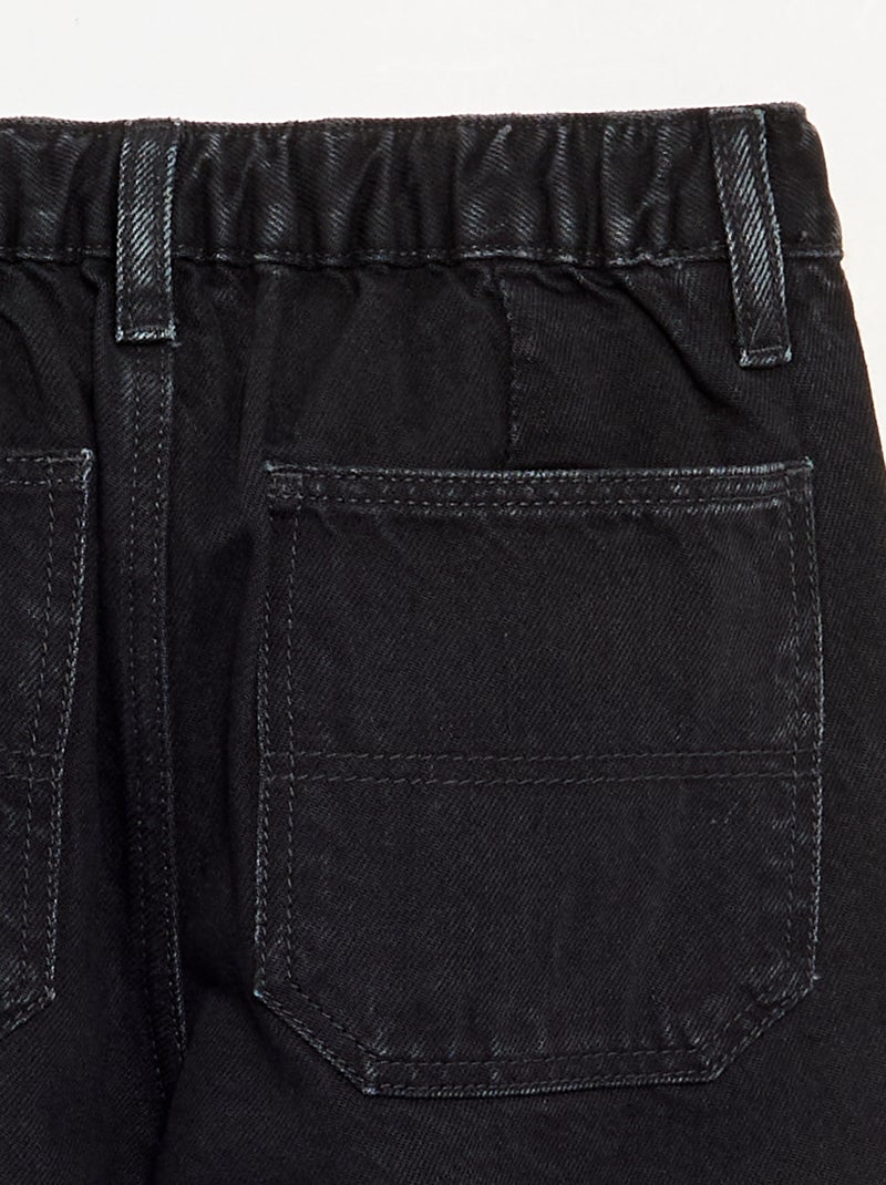 Pantalon denim baggy Gris - Kiabi