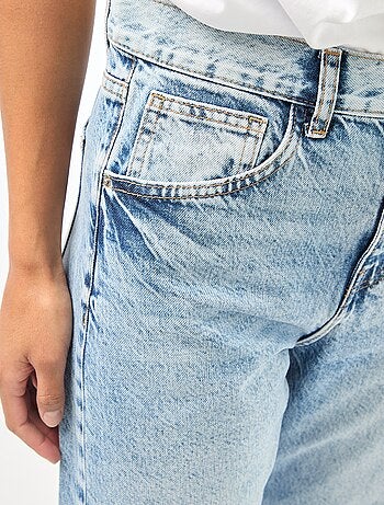 Pantalon denim balloon en coton