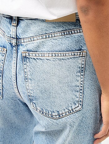 Pantalon denim balloon en coton