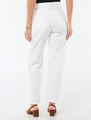 Pantalon denim barrel en coton