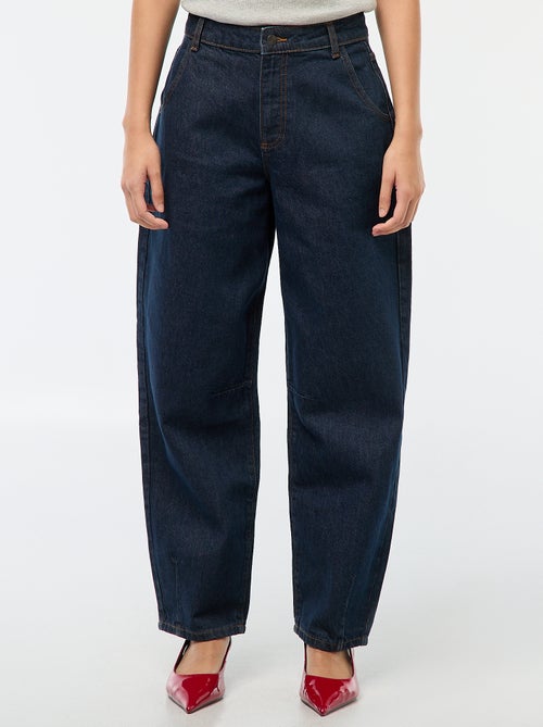 Pantalon denim barrel fit - Kiabi