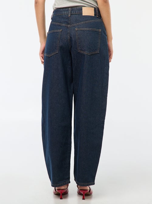 Pantalon denim barrel fit - Kiabi