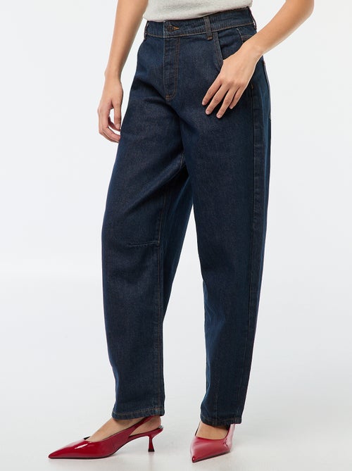 Pantalon denim barrel fit - Kiabi