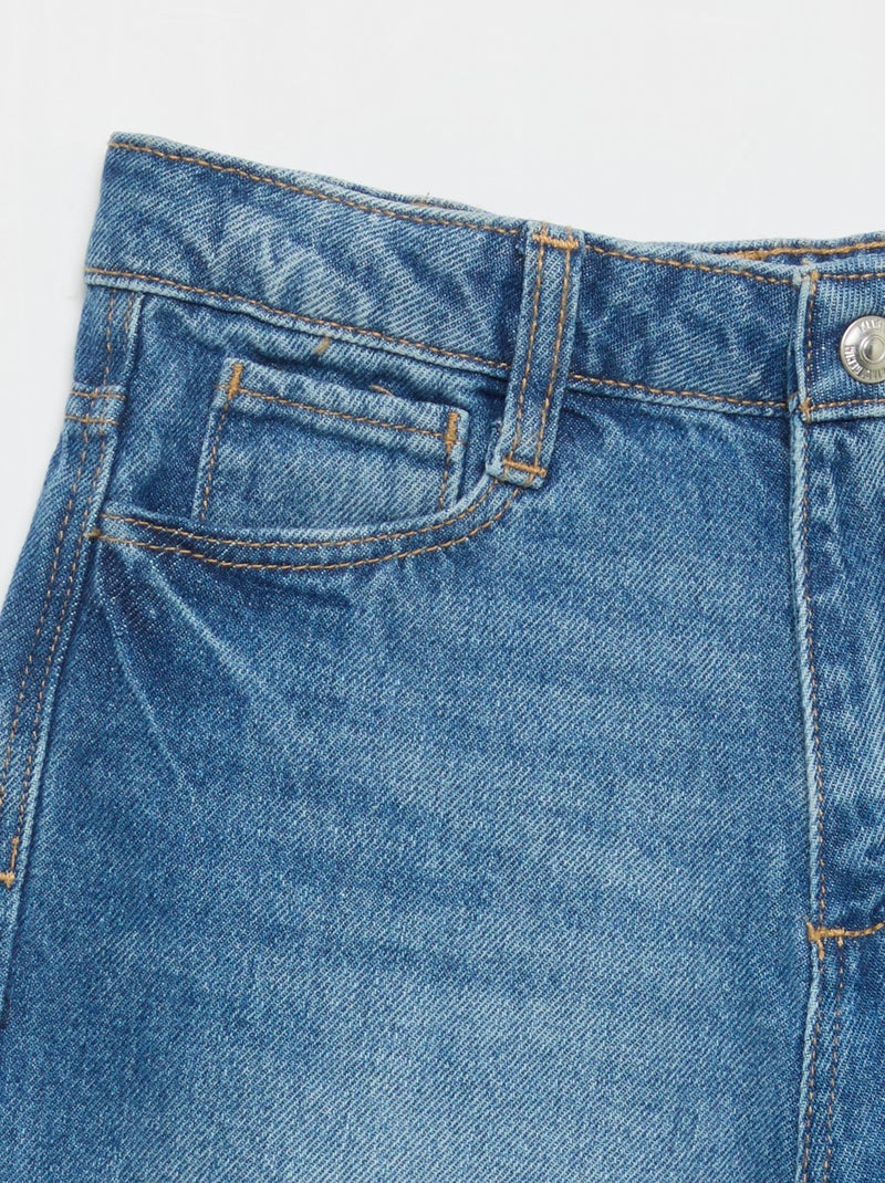 Pantalon denim coupe baggy Bleu - Kiabi