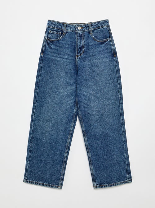 Pantalon denim coupe baggy - Kiabi