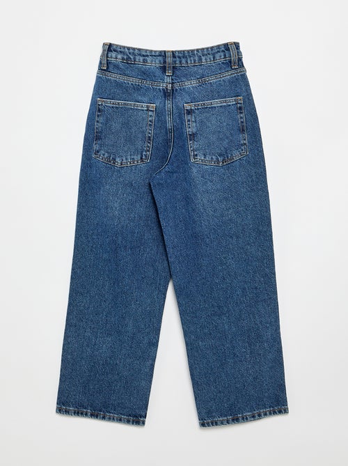 Pantalon denim coupe baggy - Kiabi