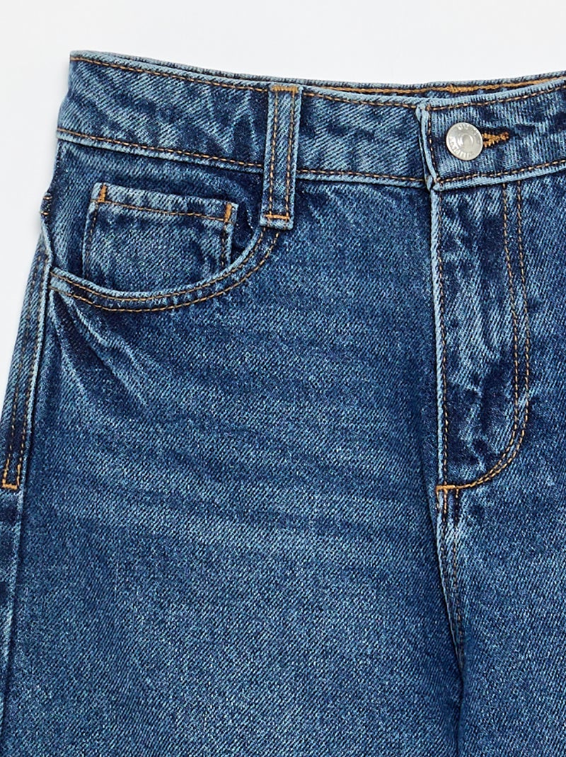 Pantalon denim coupe baggy Bleu - Kiabi