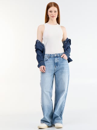 Pantalon denim coupe baggy