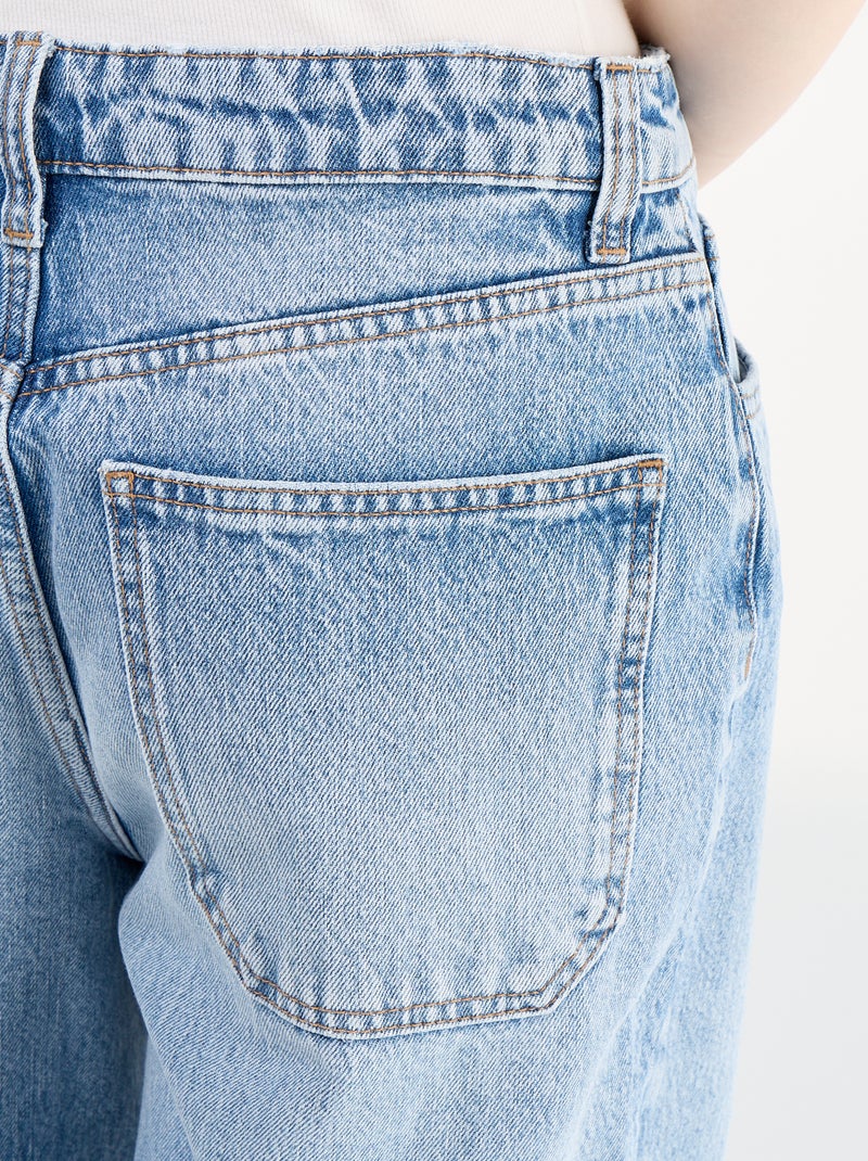 Pantalon denim coupe baggy Bleu - Kiabi