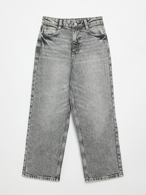 Pantalon denim coupe baggy - Kiabi