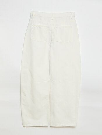 Pantalon denim coupe ballon