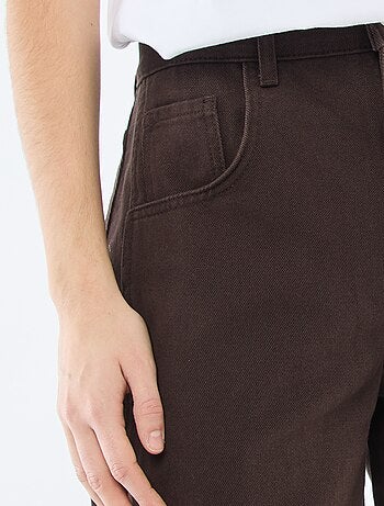 Pantalon denim coupe ballon