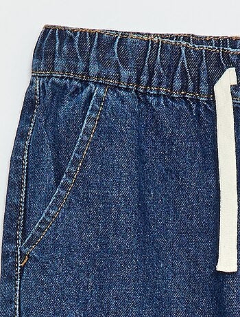 Pantalon denim coupe jogger