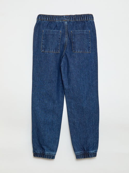 Pantalon denim coupe jogger - Kiabi Pantalon denim coupe jogger - Kiabi