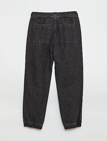 Pantalon denim coupe jogger